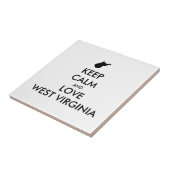 Carreau KEEP CALM et LOVE WEST VIRGINIA (Côté)