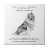 Carreau Keeshond (Devant)