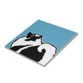 Carreau Keeshond Graphics - Cute Original Chig Art (Côté)