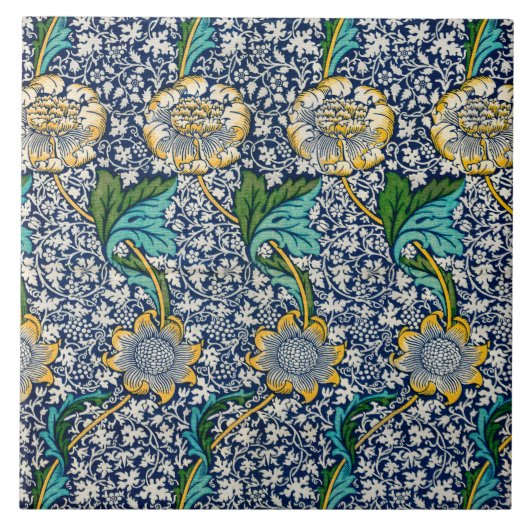 Carreau Kennet Motif (par William Morris) (Devant)