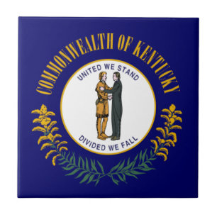 Carreau Kentucky : drapeau de l'État américain du Commonwe