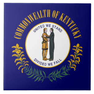 Carreau Kentucky : drapeau de l'État américain du Commonwe