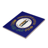 Carreau Kentucky : Drapeau d'État américain du Commonwealt (Côté)