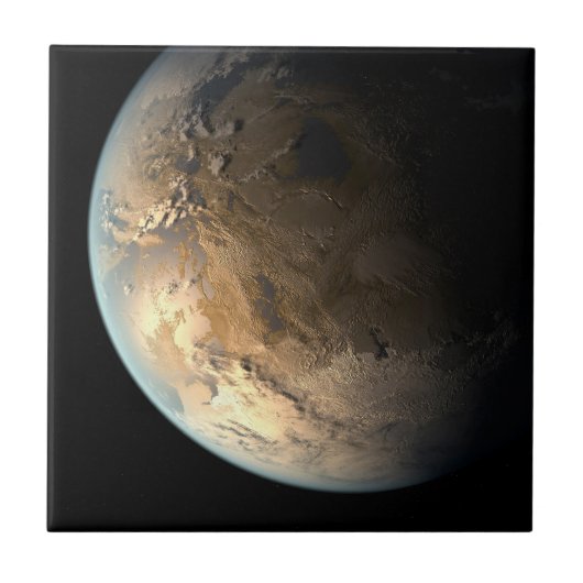 Carreau Kepler-186f Orbitant Une Étoile Éloignée. (Devant)