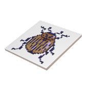 Carreau Kever oker pixelart (Côté)