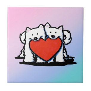 Carreau KiniArt Samoyed Heartfeel Duo