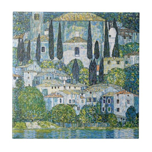 Carreau Kirche, chef-d'oeuvre de Gustav Klimt à Cassone (Devant)