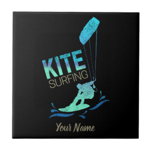 Carreau Kitesurf Vintage Kiteboarder Kite Surf