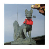 Carreau Kitsune キ ツ ネ (Fox) avec clé dans la bouche (Devant)