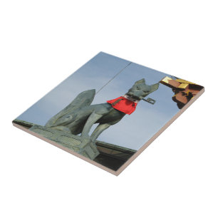 Carreau Kitsune キ ツ ネ (Fox) avec clé dans la bouche