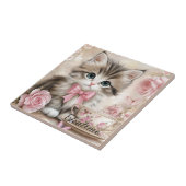 Carreau Kitten à l'heure du thé (Côté)