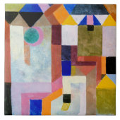 Carreau Klee - Architecture colorée, oeuvres d'art célèbre (Devant)