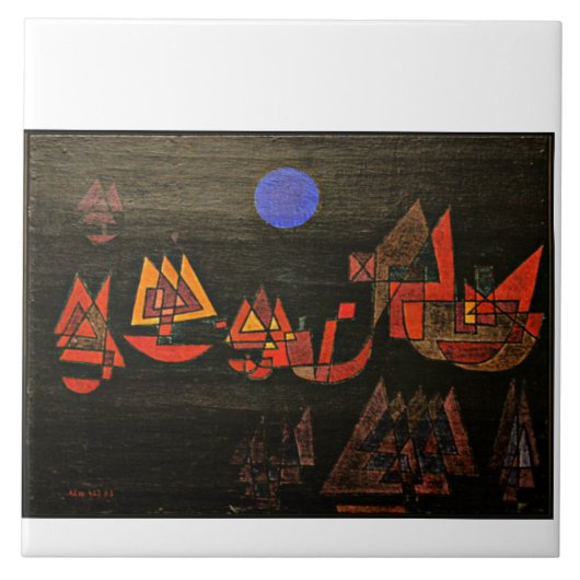 Carreau Klee - Bateaux dans la Nuit (Devant)