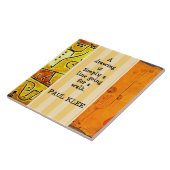 Carreau Klee - Citation et peintures (Côté)