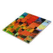 Carreau Klee - Domes rouges et blancs (Côté)