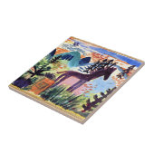 Carreau Klee - Le Cheval, célèbre peinture (Côté)