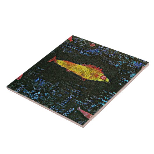 Carreau Klee - Le poisson rouge, (Côté)