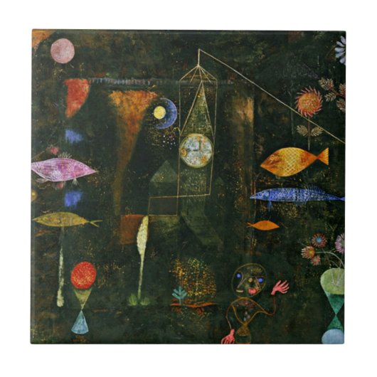 Carreau Klee - Magie de poissons (Devant)