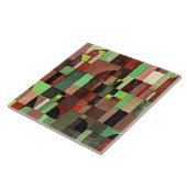 Carreau Klee - Rythmes rouges, verts et violets-jaunes,  (Côté)