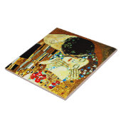 Carreau Klimt : Le Kiss, célèbre peinture, (Côté)