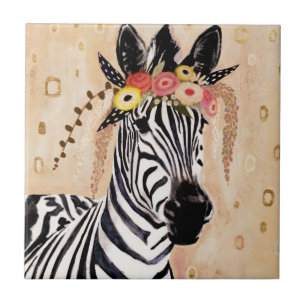 Carreau Klimt Zebra   Couronne De Fleurs