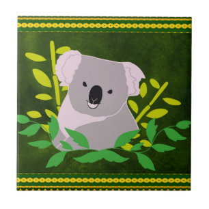 Carreau Koala dans la jungle