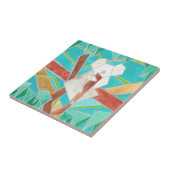 Carreau Koala dans l'arbre, Art abstrait original (Côté)