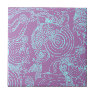 Carreau Koi japonais vintage