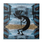 Carreau Kokopelli Desert Mosaic Blue (Devant)