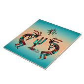 Carreau Kokopelli Et Cactus (Côté)