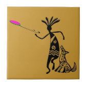 Carreau Kokopelli et Chien (Devant)
