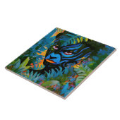 Carreau "Kuiráya" - Feuille Peinte - Femmes En Amazonie (Côté)