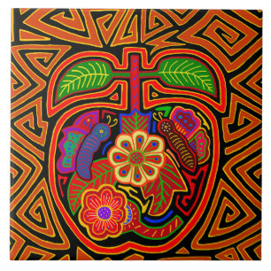 Carreau Kuna Indian Sweet Apple Mola Carrelage