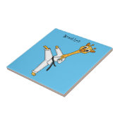 Carreau Kung Fu giraffe (Côté)