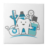 Carreau La bande propre de dents (Devant)