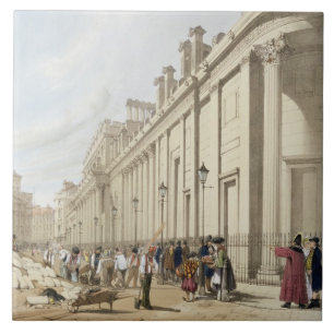 Carreau La Banque d'Angleterre Regardant vers le manoir Ho