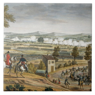 Carreau La bataille de Lutzen, le 2 mai 1813, gravée par