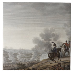 Carreau La bataille du Moskva, le 7 septembre 1812, engrav