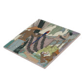 Carreau La beauté oisive (copie de pochoir) (Côté)