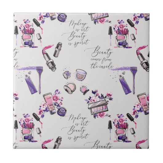 Carreau La beauté vient du motif d'intérieur (Devant)