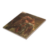 Carreau La Belle Dame sans Merci par Sir Frank Dicksee (Côté)