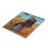 Carreau La Bergère (d'après Millet) par Vincent van Gogh (Côté)