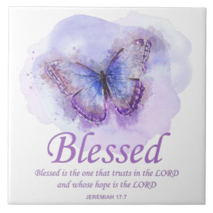 Carreau La Bible chrétienne des femmes Verse Papillon :Bén