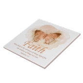 Carreau La Bible chrétienne des femmes Verse Papillon :Foi (Côté)