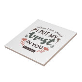 Carreau La Bible Florale Verse Art 'Je mets ma confiance e (Côté)