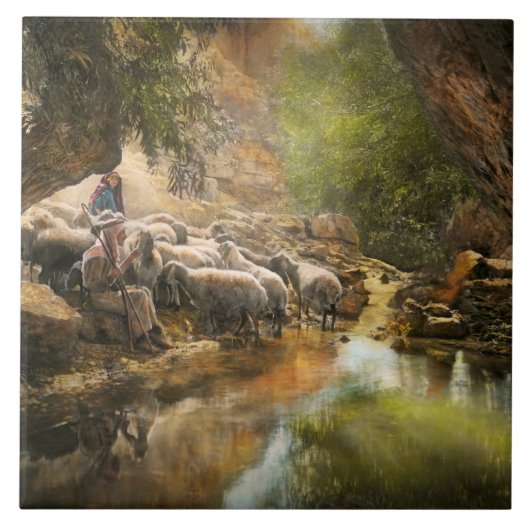 Carreau La Bible - Le Seigneur est mon berger - 1910 (Devant)