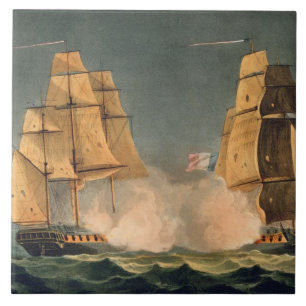 Carreau La capture de la La Nereide, le 21 décembre 1797,