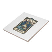 Carreau La carte de tarot de chat Star Cat Majeure Arcanes (Côté)