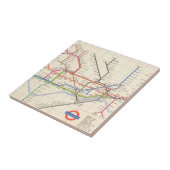 Carreau La carte souterraine de Londres (Côté)