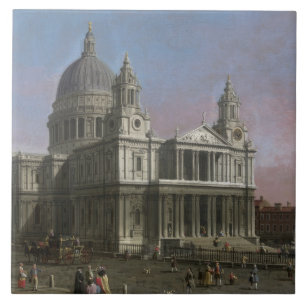 Carreau La cathédrale de St Paul, 1754 (huile sur la